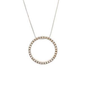 Elegant Gold Circle Pendant Necklace